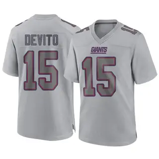 New York Giants Youth Tommy DeVito Game Atmosphere Fashion Jersey - Gray