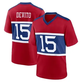 New York Giants Youth Tommy DeVito Game Century Alternate Jersey - Red
