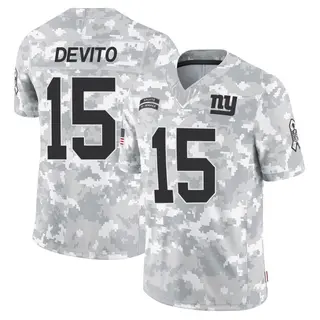 New York Giants Youth Tommy DeVito Limited 2024 Salute to Service Jersey - Arctic Camo