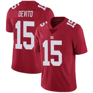 New York Giants Youth Tommy DeVito Limited Alternate Vapor Untouchable Jersey - Red