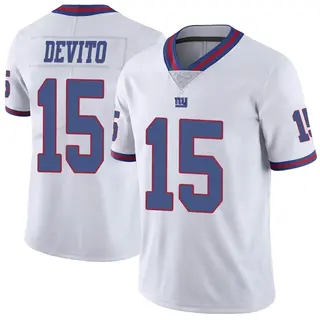 New York Giants Youth Tommy DeVito Limited Color Rush Jersey - White