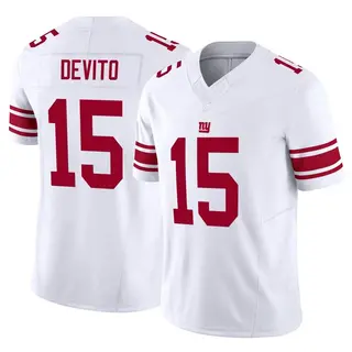 New York Giants Youth Tommy DeVito Limited Vapor F.U.S.E. Jersey - White