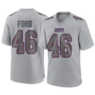 New York Giants Youth Trace Ford Game Atmosphere Fashion Jersey - Gray