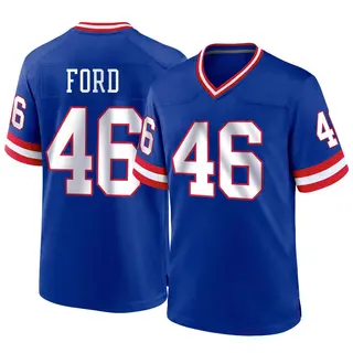 New York Giants Youth Trace Ford Game Classic Jersey - Royal