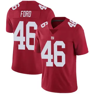 New York Giants Youth Trace Ford Limited Alternate Vapor Untouchable Jersey - Red