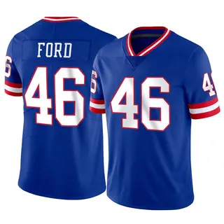 New York Giants Youth Trace Ford Limited Classic Vapor Jersey