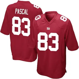 New York Giants Youth Zach Pascal Game Alternate Jersey - Red