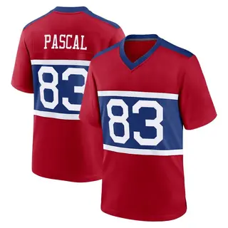 New York Giants Youth Zach Pascal Game Century Alternate Jersey - Red