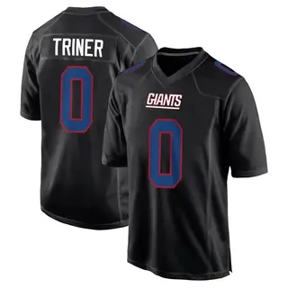New York Giants Youth Zach Triner Game Carbon Fashion Jersey - Black