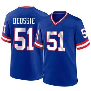 New York Giants Youth Zak DeOssie Game Classic Jersey - Royal