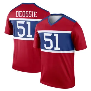 New York Giants Youth Zak DeOssie Legend Century Alternate Jersey - Red