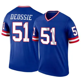 New York Giants Youth Zak DeOssie Legend Classic Jersey - Royal