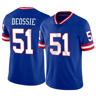 New York Giants Youth Zak DeOssie Limited Classic Vapor Jersey